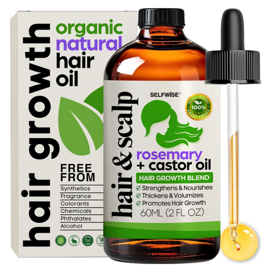 Organic Rosemary Oil For Hair Growth, Hair & Scalp Treatment, Men & Women
